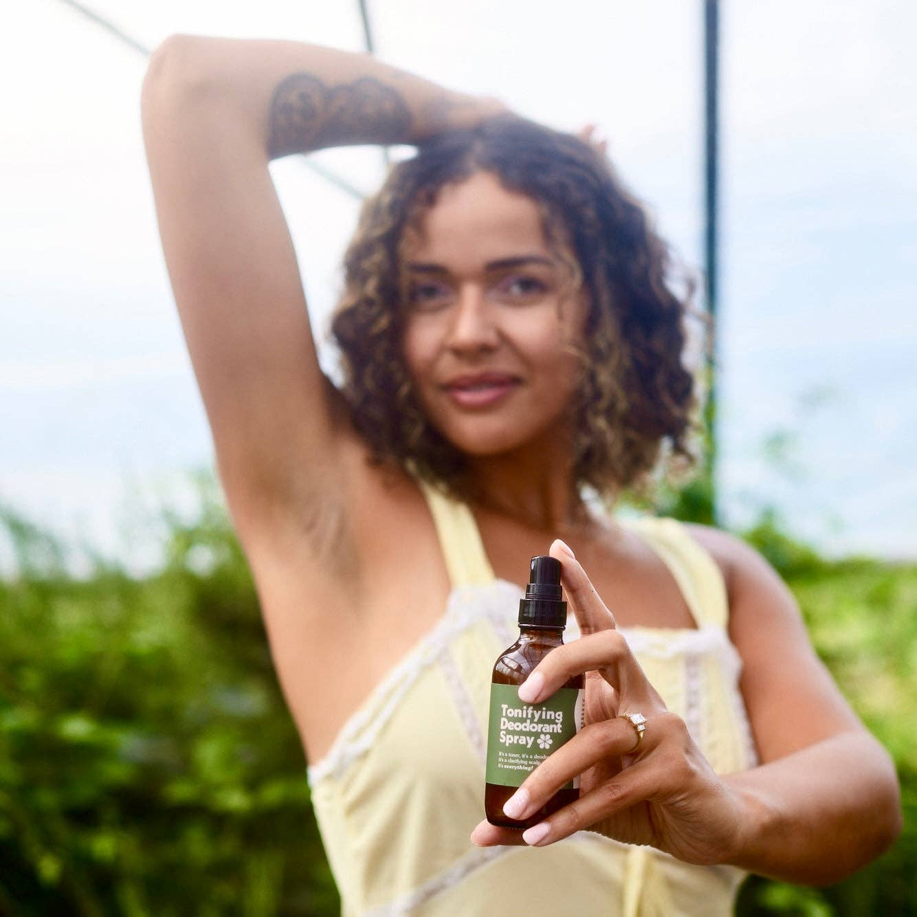 Tonifying Deodorant Spray– AHA BHA Natural Deodorant: 2 oz