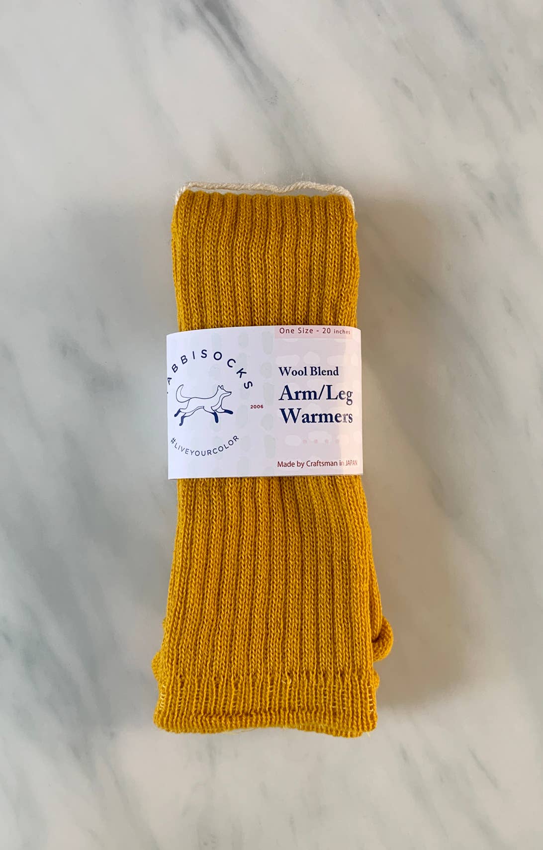Wool Blend Arm Warmers / Leg Warmers: Ivory / One Size (20 inches)