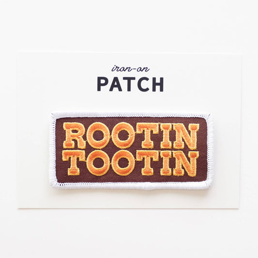 Rootin Tootin Embroidered Iron on Patch: Yes