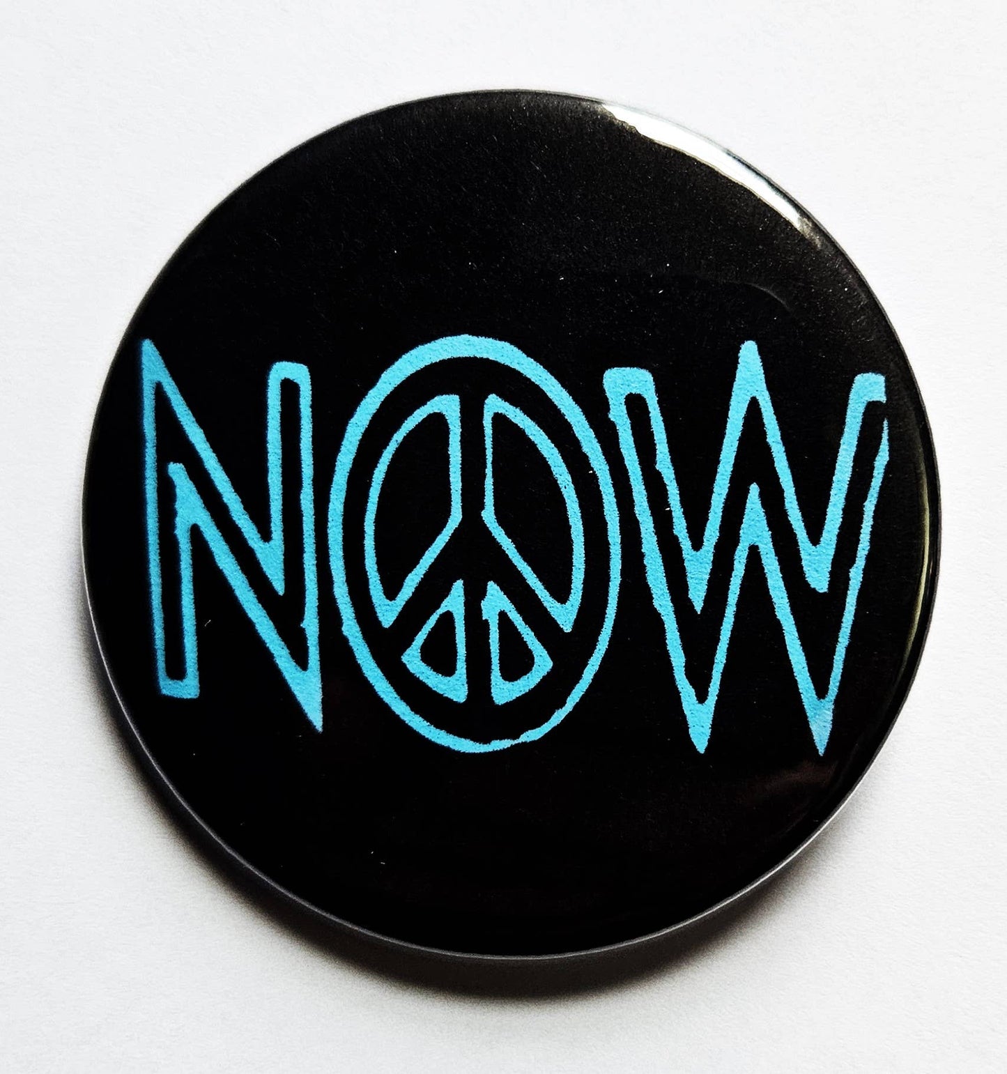 Vintage Political Buttons Magnets & Bottle Openers. set 08: Peace Now / 1.25" Small Button
