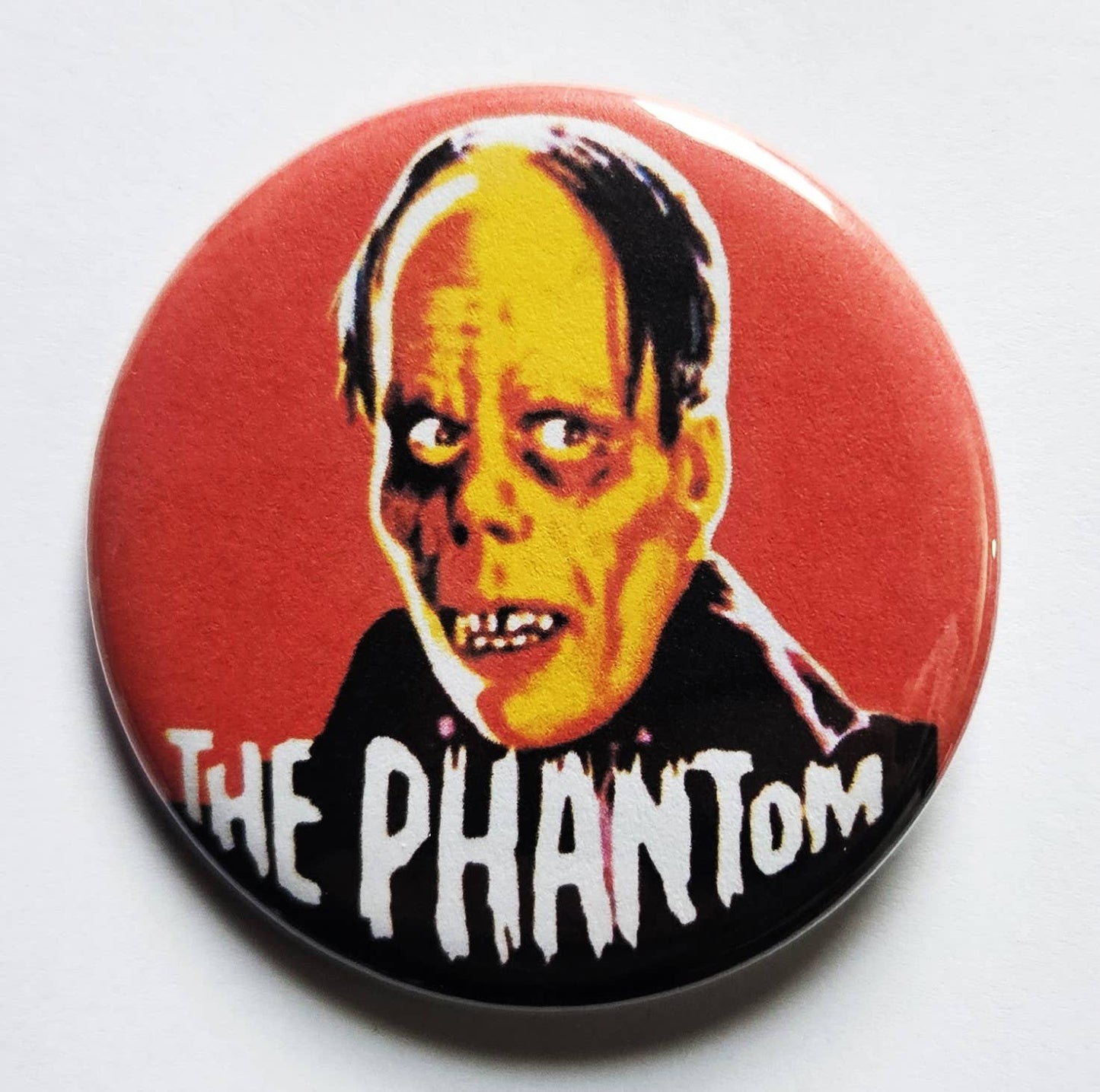 Vintage Horror Buttons Magnets & Bottle Openers. set 07: Frankenstien / 1.25" Small Button