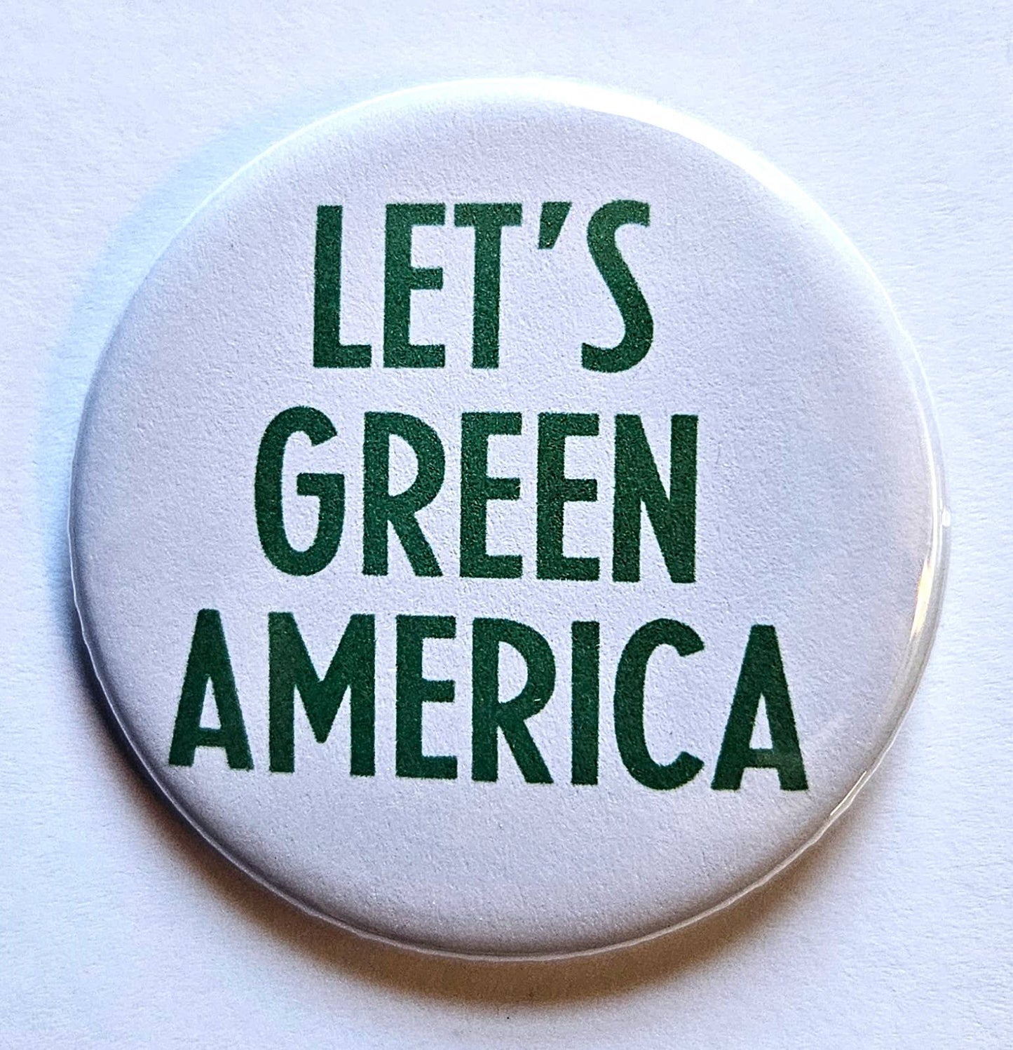 Vintage Environmental Buttons Magnets & Openers. set 02: Earth / 1.25" Small Button