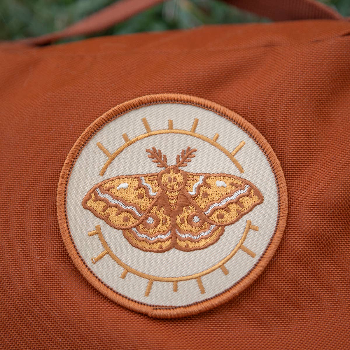 IO Moth Embroidered Patch, Iron on Patch