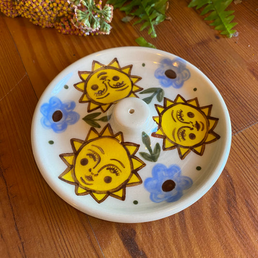 Sun Incense Dish- Staples Ceramics