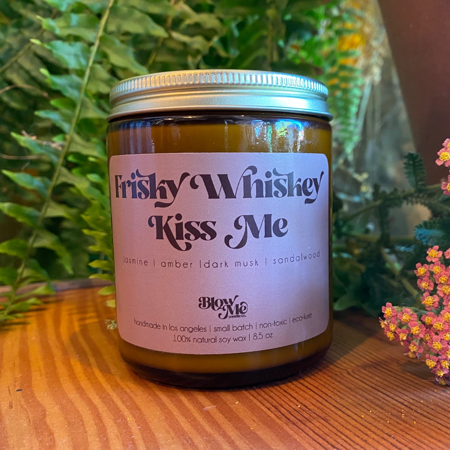 Frisky Whisky Kiss Me Candle