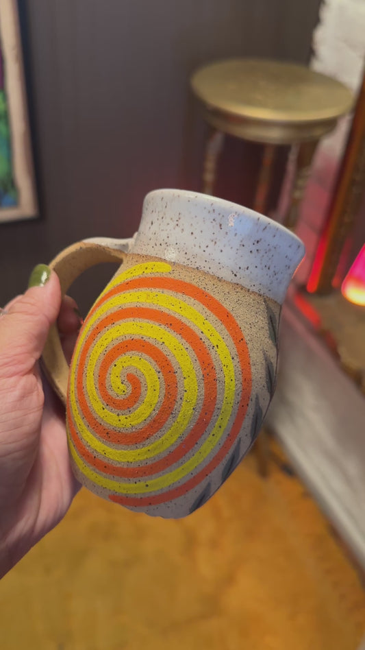 Ripe and Ruin Ceramic Mug Spiral and Color Wheel