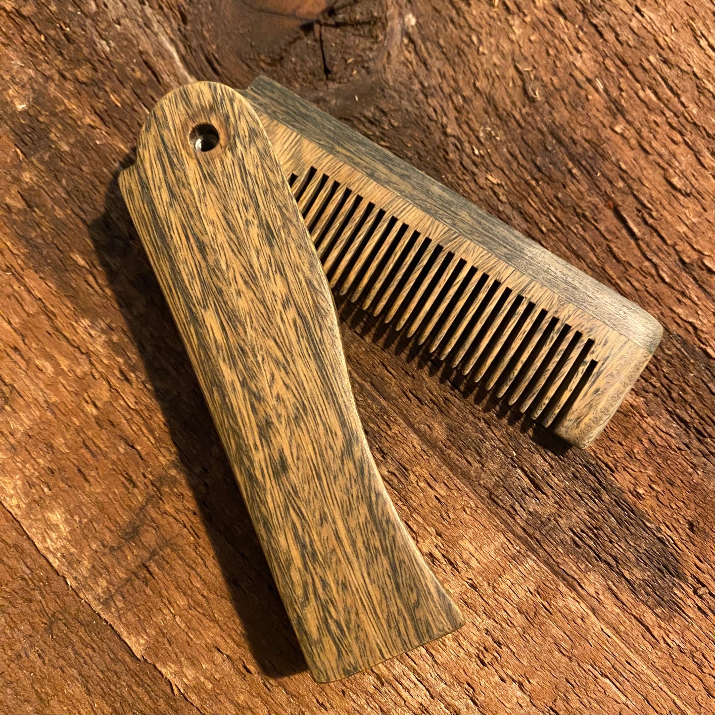 Sandalwood Folding Beard Comb